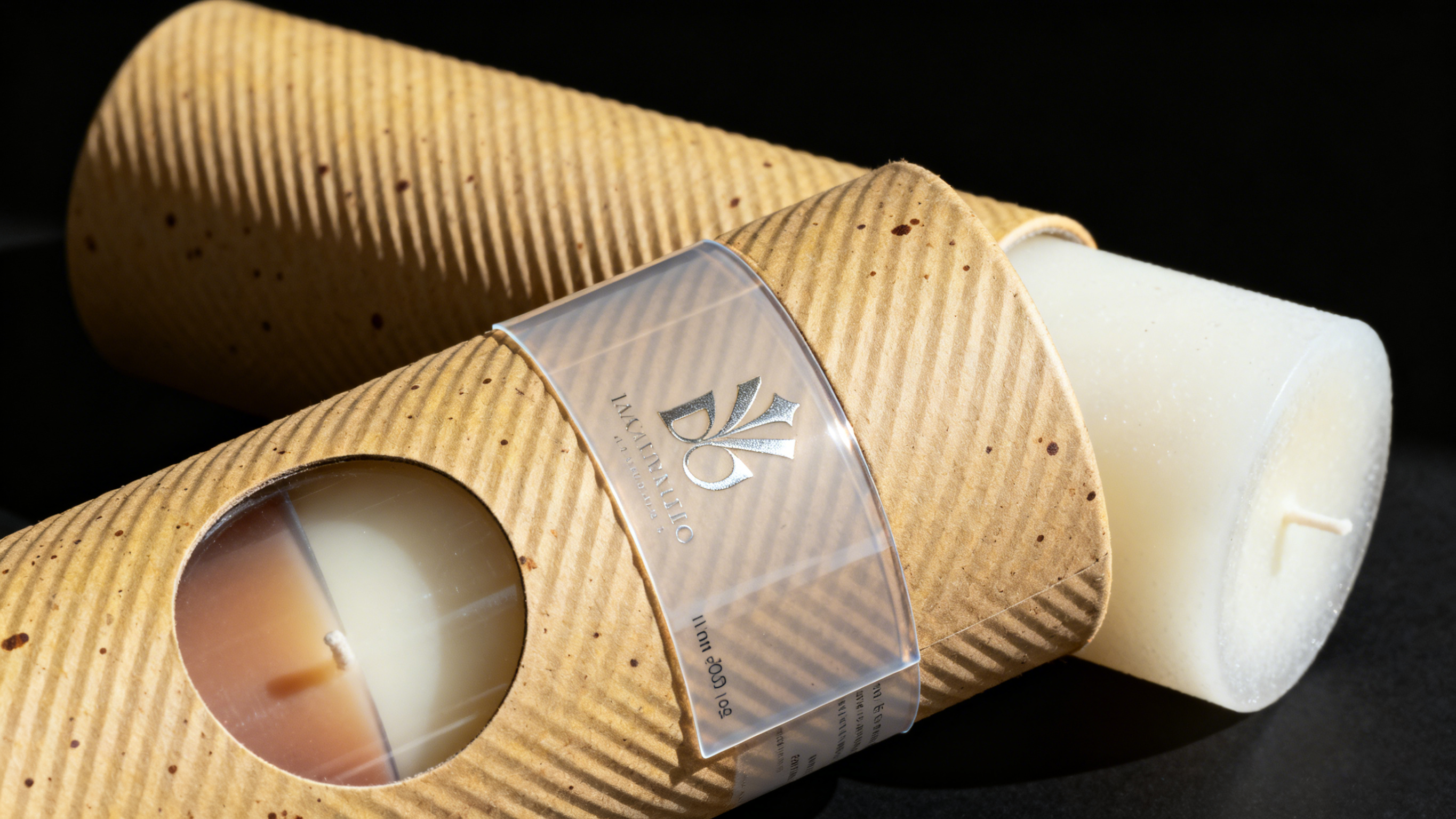 paper tube packaging with window embalagem de tubo de papel com janela