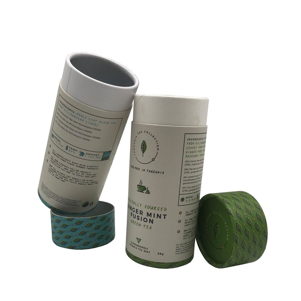 Caixa de alta qualidade Embalagem biodegradável Stick Container Tubo de papel Food OEM Round Paperboard Guangdong da China personalizado