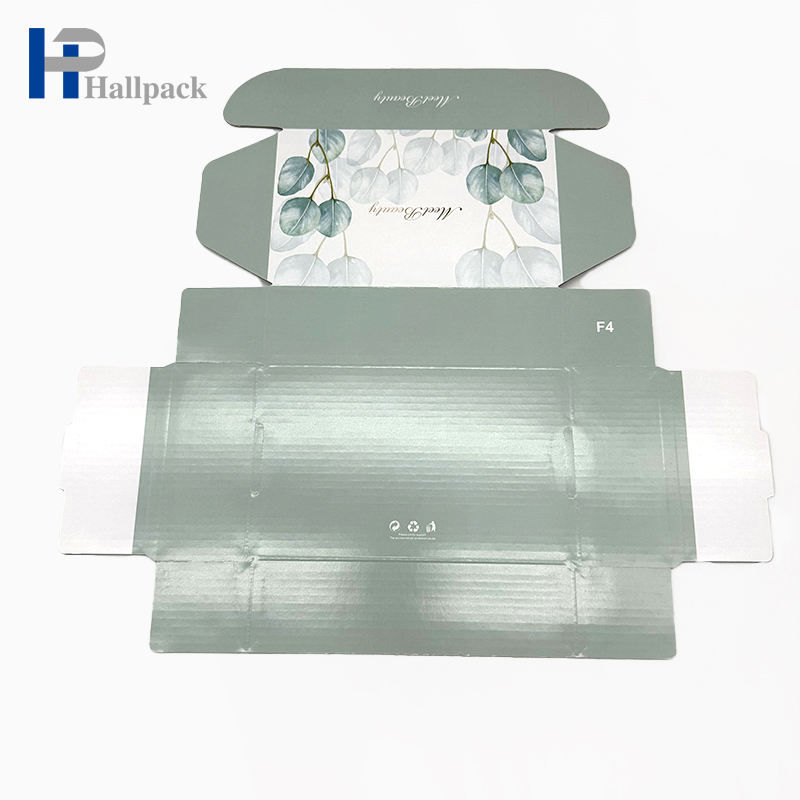 Caixa de presente amigável do papel do desenhista do logotipo de Eco que empacota caixas de papel com logotipo