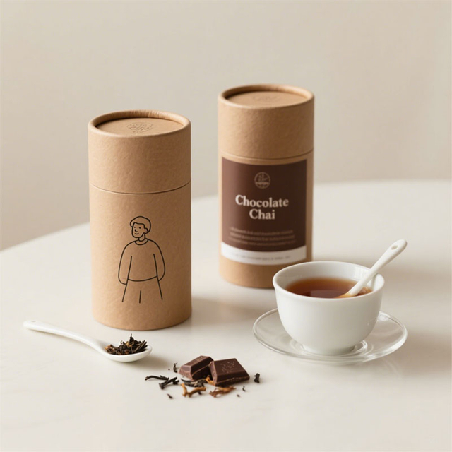 A pílula de cápsulas biodegradáveis ​​ecológicas lata de papel de lata de papel para lanches