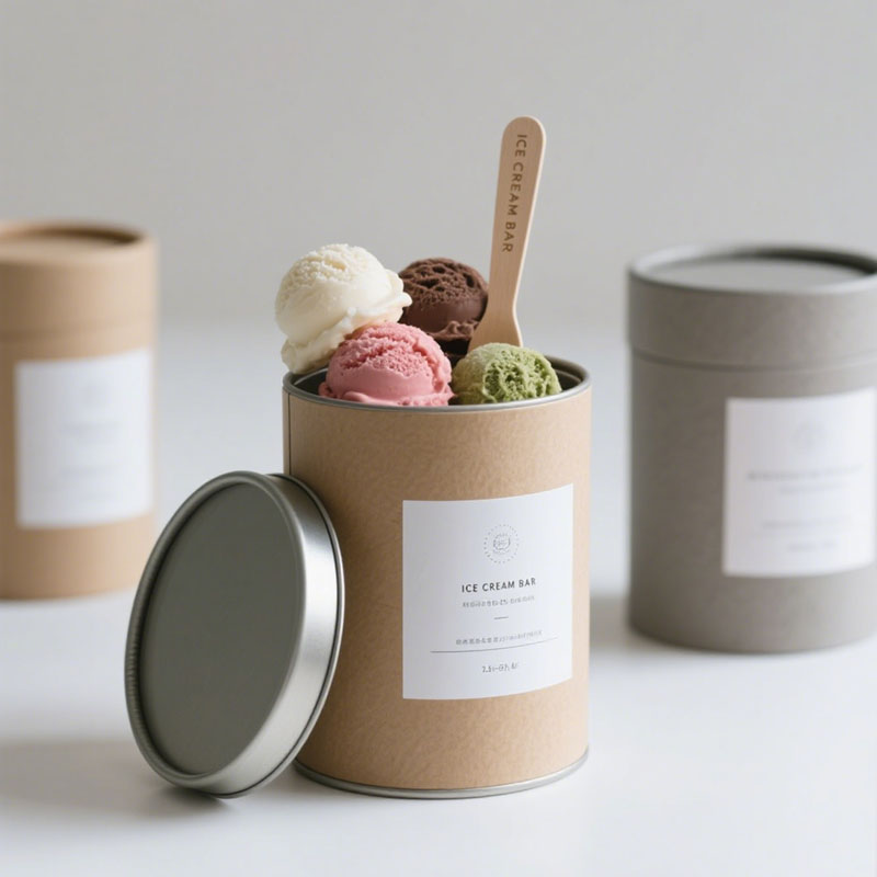 Biodegradable Custom Design Paper Carting Packaging Paper Composite com tampas
