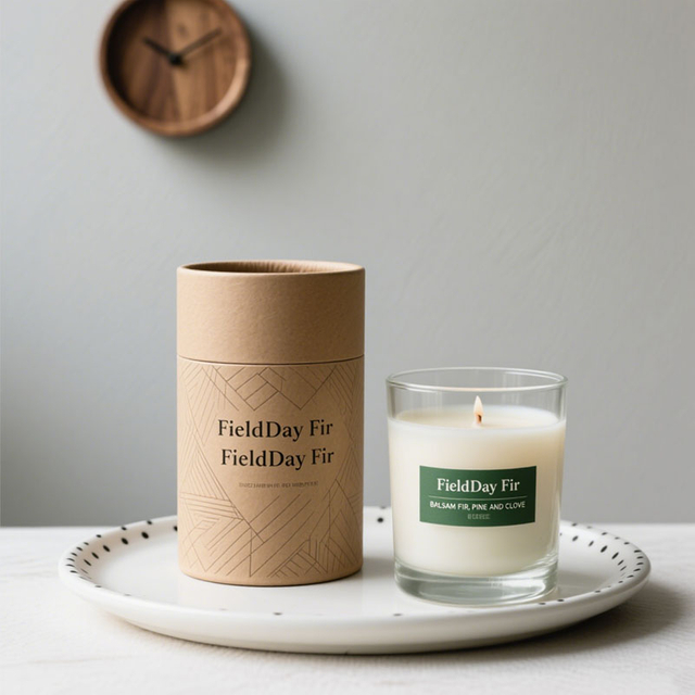 Biodegradable Kraft Cardboard Candle Tube Packaging Candle Jar Tubos de papel