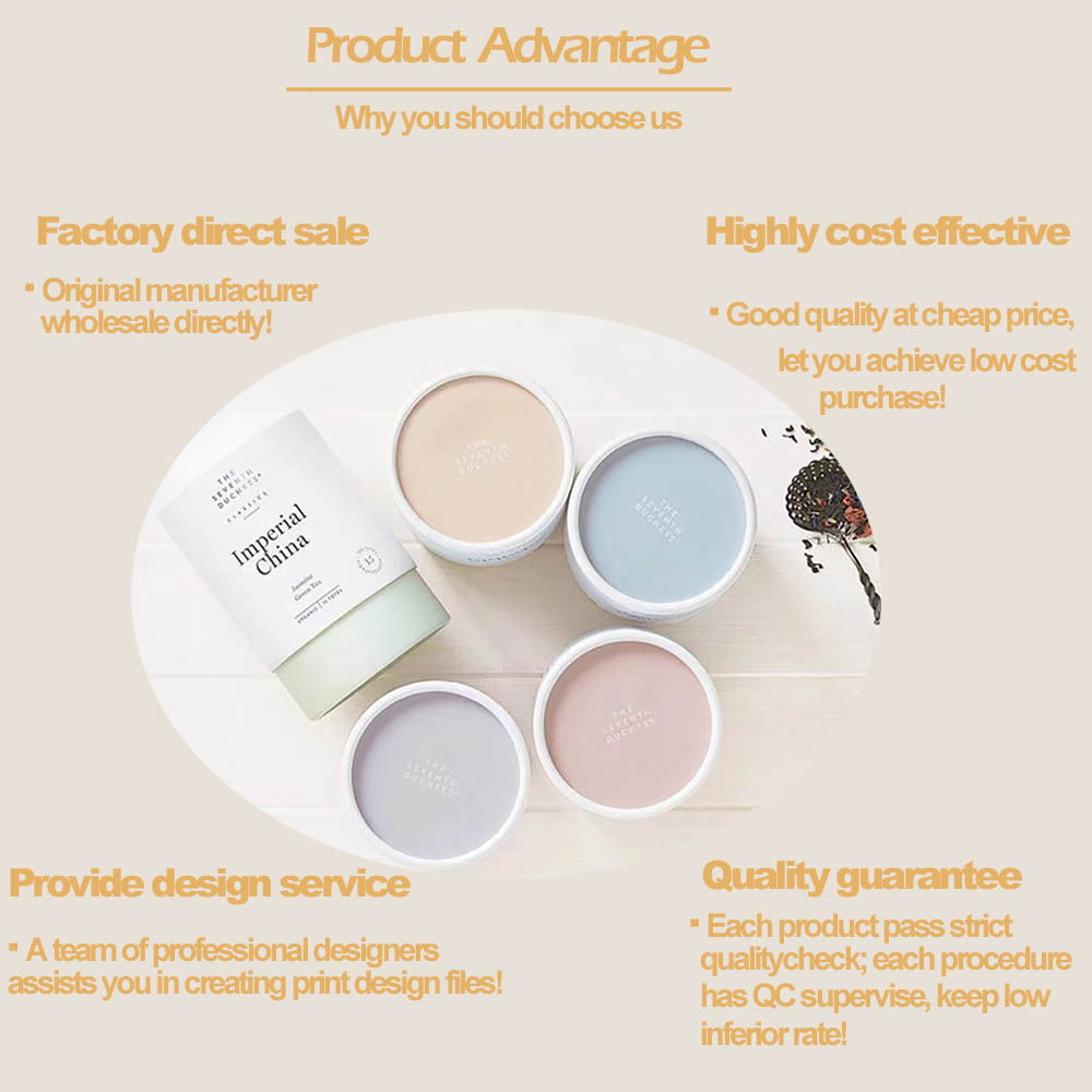 Design personalizado biodegradável Cilindro redondo Kraft Packaging para garrafa de azeite de oliva