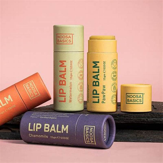 O papel cosmético feito sob encomenda eco-amigável do tubo empacotado do tubo redondo empacotado para levanta o bálsamo labial do desodorante