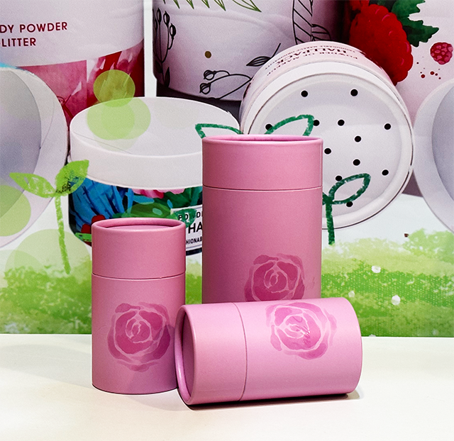 Pacote biodegradável personalizado fácil de descascar Hallpack para embalagens de cilindro de papel de café, chá e chocolate