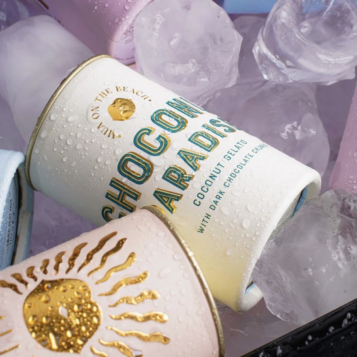 Cilindro de papelão criativo personalizado, recipiente de sorvete de qualidade alimentar com tampa de metal, tubo de papel, parede interna, pacote de papel de folha de alumínio