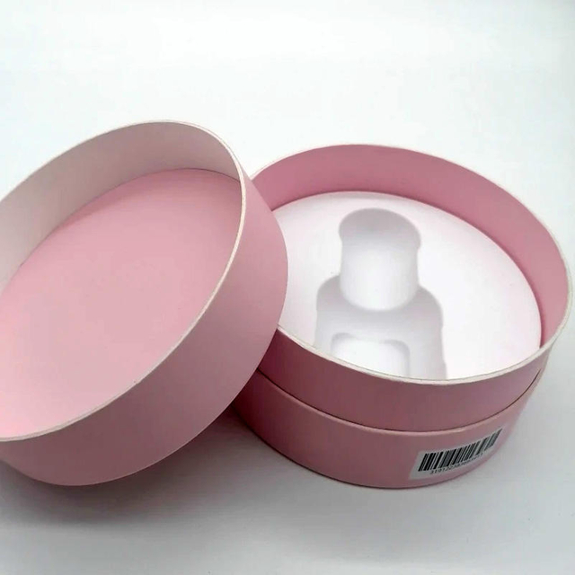 Personalize o cilindro de papel para embalagem de frascos, garrafa de óleo essencial, tubo redondo, caixa de papel