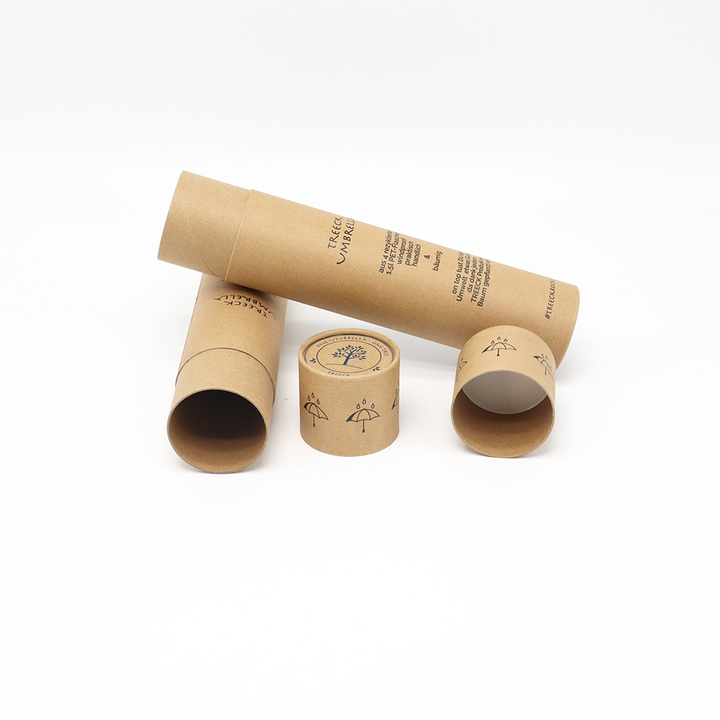 Tubo de papel amigável personalizado da caixa do cilindro do cartão de Eco que empacota para o guarda-chuva do badminton do papel de parede do vaso da garrafa