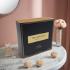 Creme facial perfume laminação fosca e gravação em relevo estrutura rígida couro premium luxuoso e embalagem caixa de presente de joias de papelão