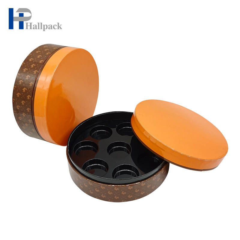 Tubo de papel redondo colorido celofane embalagem tubo de papel de chocolate