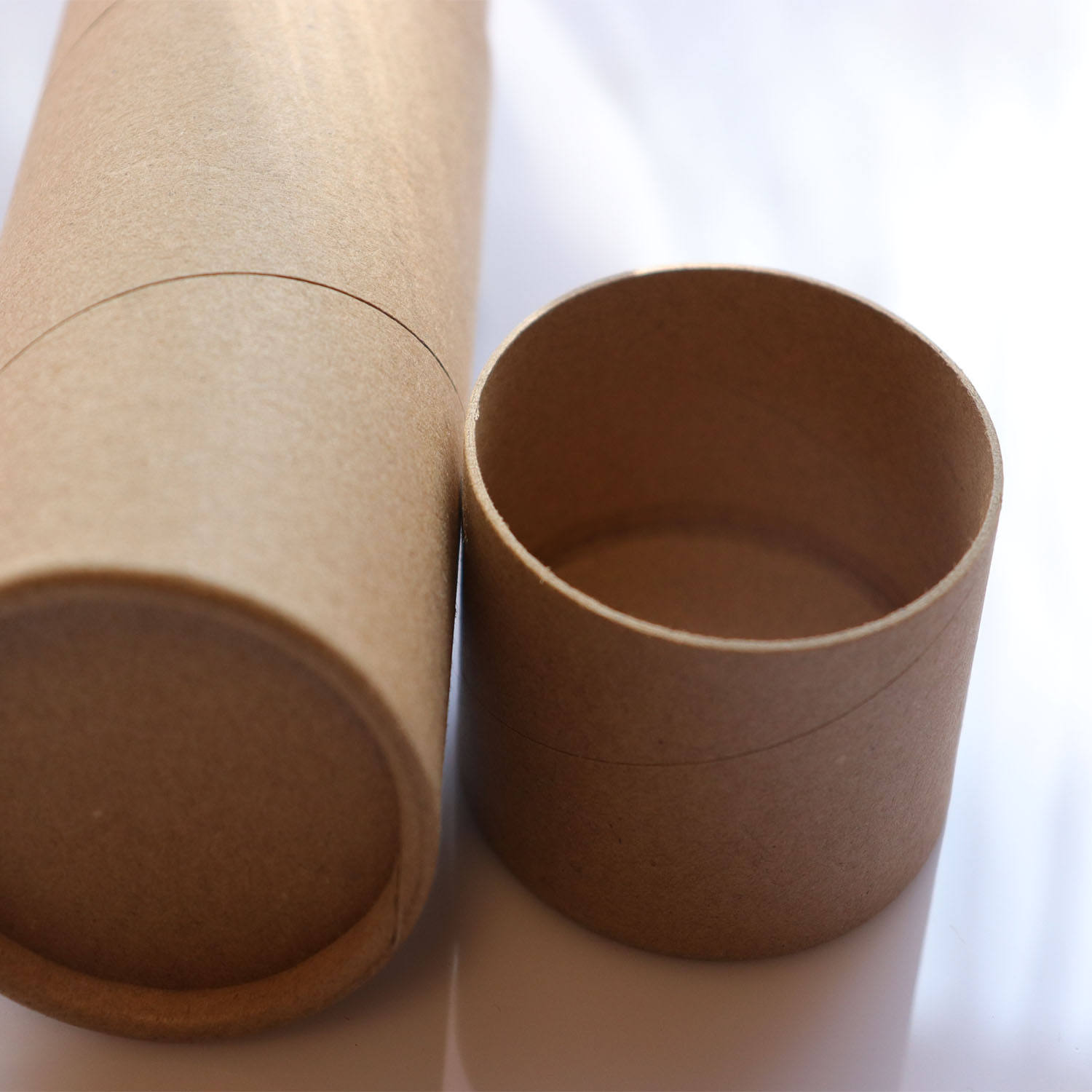 Tubo de embalagem mais barato para envio por correspondência, tubo de papel kraft ecológico de alta qualidade, tamanho personalizado para velas artesanais