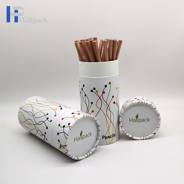 Preço baixo Tubo de papel reciclado do recipiente da pena do núcleo do papel da impressão personalizada