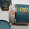 Branco feito sob encomenda tamanho 50g cilíndrico eco-amigável café chá/chá solto/chá papel kraft embalagem tubo redondo caixa de pacote grande