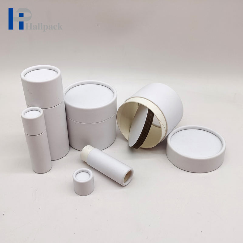 Tubos de papel kraft personalizáveis ​​para embalagens de cigarros desodorantes em formato redondo em relevo para uso em vinho artesanal e impressões de logotipo personalizado