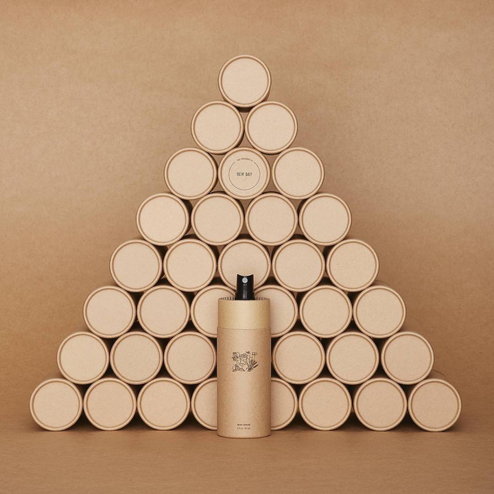 Embalagem de tubo de papel artesanal marrom personalizado ecologicamente correto, cilindro de papelão, tubo redondo, embalagem para perfume para cuidados com a pele