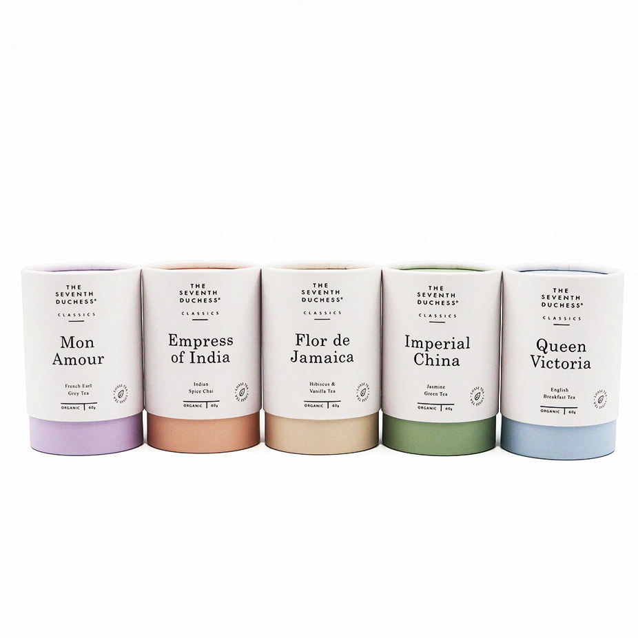 Design personalizado, chá solto, café, chocolate, feijão, cilindro redondo, papelão, ecologicamente correto, caixa de qualidade alimentar, pacote de tubo de papel alimentar