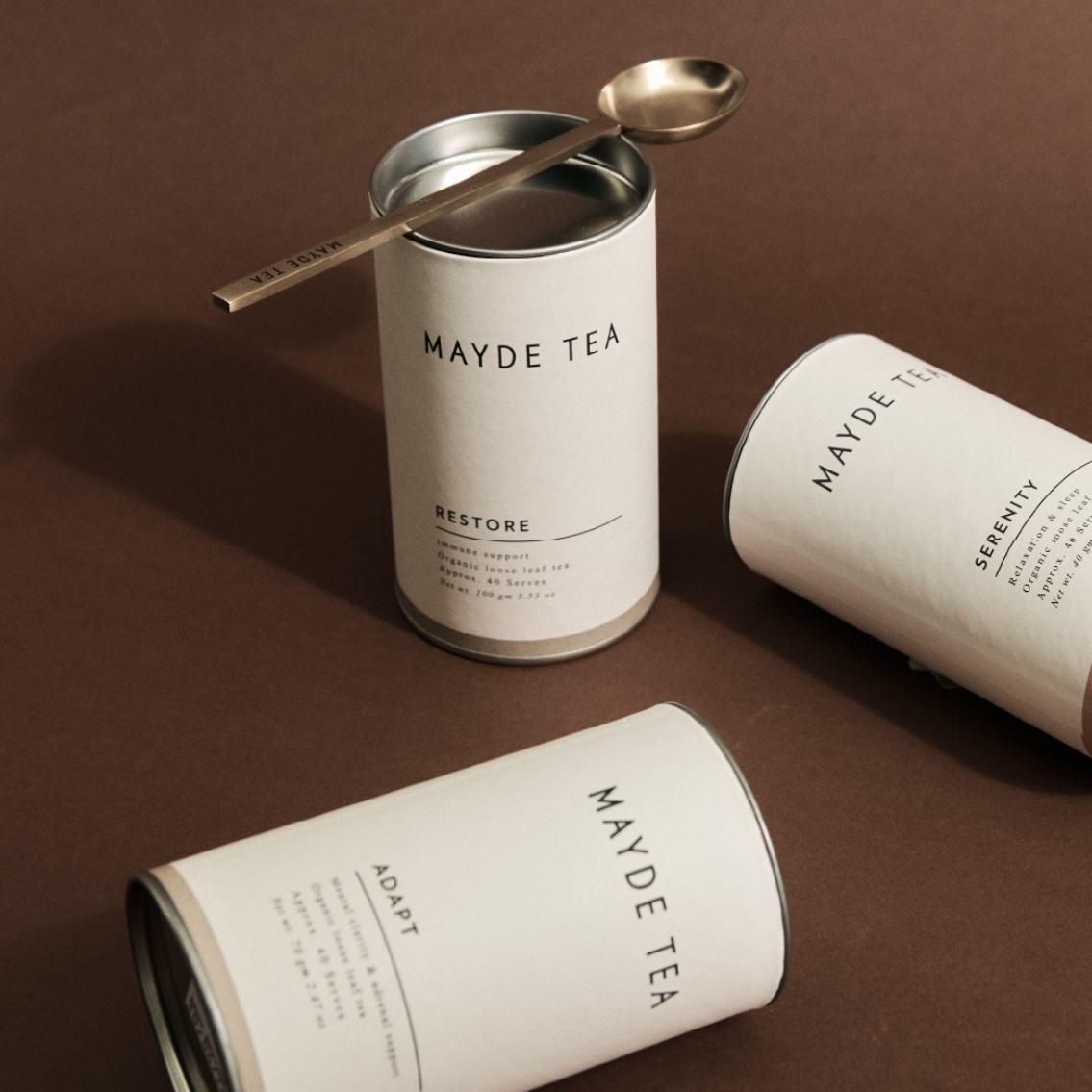 Cilindro biodegradável com impressão personalizada, alimentos com tampa de ferro, sacos de vasilha de chá premium, embalagem de caixa de tubo para pacote de chá solto