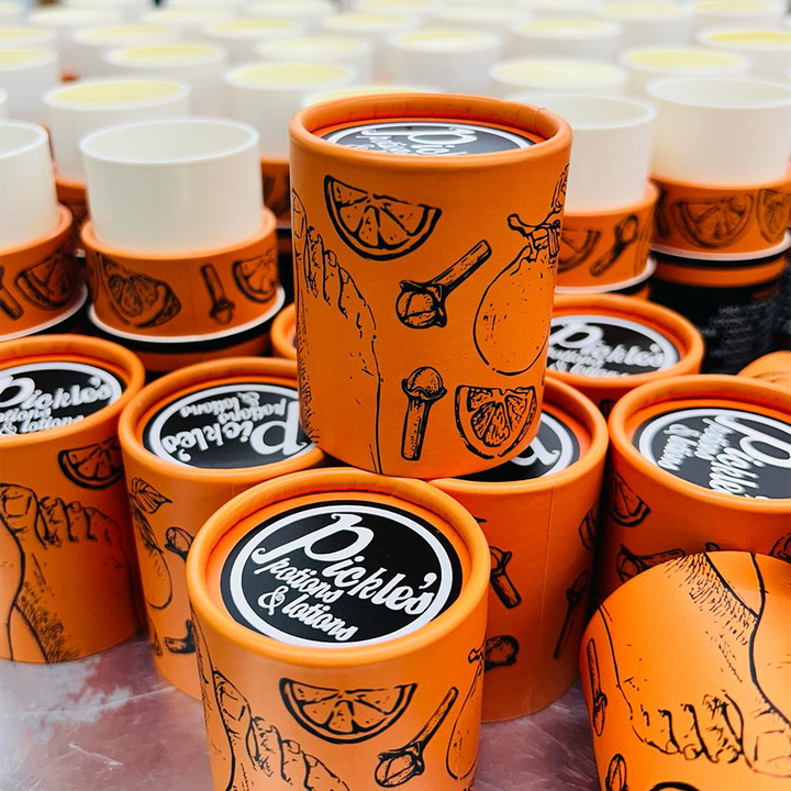 O empacotamento biodegradável amigável feito a mão do tubo de Eco levanta o tubo de papel para o desodorante e o cosmético do bálsamo labial