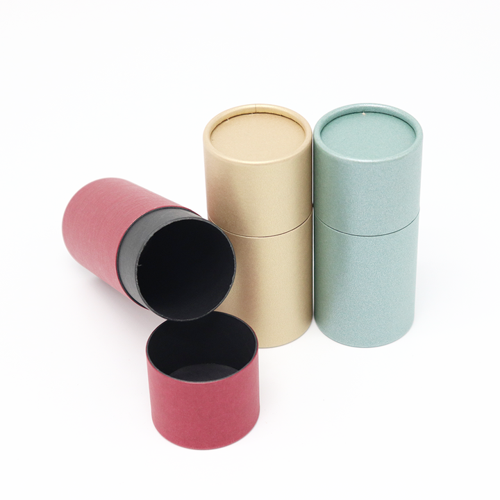 Embalagem de cosméticos personalizada de alta qualidade, caixa de cilindro de papelão, embalagem de tubo de papel para máscara facial, creme facial, creme para os olhos