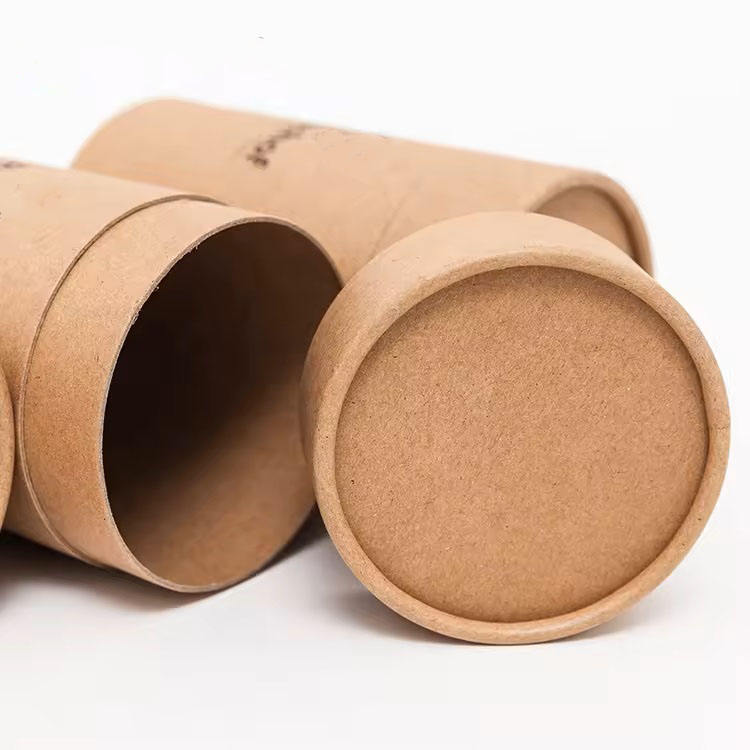 Tubo biodegradável do papel de embalagem que empacota o recipiente do chá do tubo do papel do chá