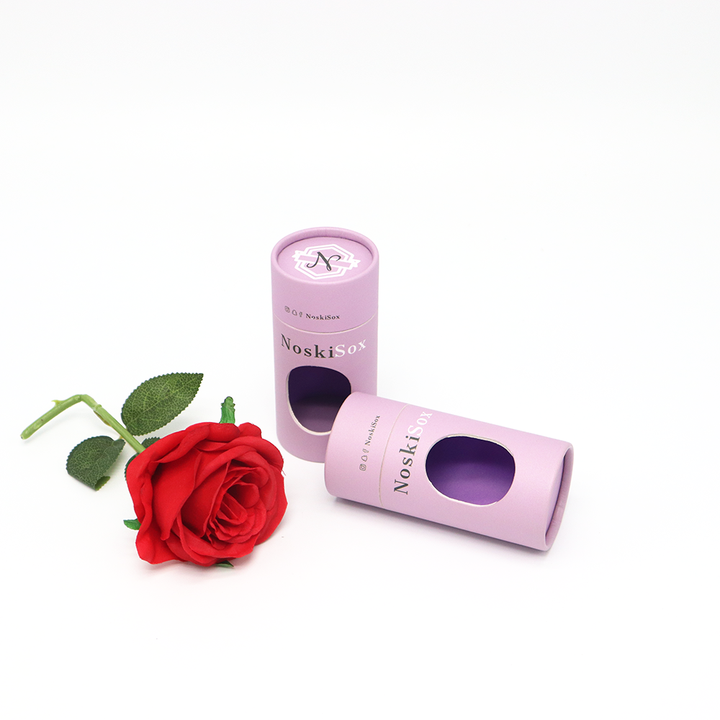 Embalagem de roupas personalizadas ecológicas, caixa de cilindro de papelão, tubo de papel com janela