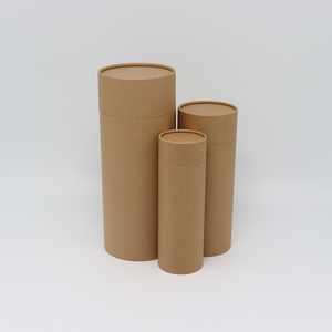 Tubo de papel biodegradável feito sob encomenda eco-amigável da caixa do cilindro do cartão que empacota para a dispersão das cinzas do cão/gato do animal de estimação da urna da dispersão