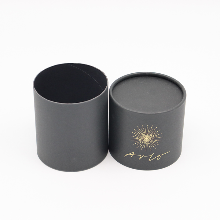 Embalagem personalizada ecologicamente correta para presente e artesanato, caixa de cilindro de papelão, tubo de papel para vela