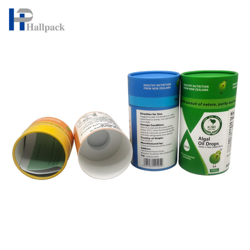 A caixa de empacotamento do tubo de papel luxuoso personaliza o tubo de papel para o bálsamo labial