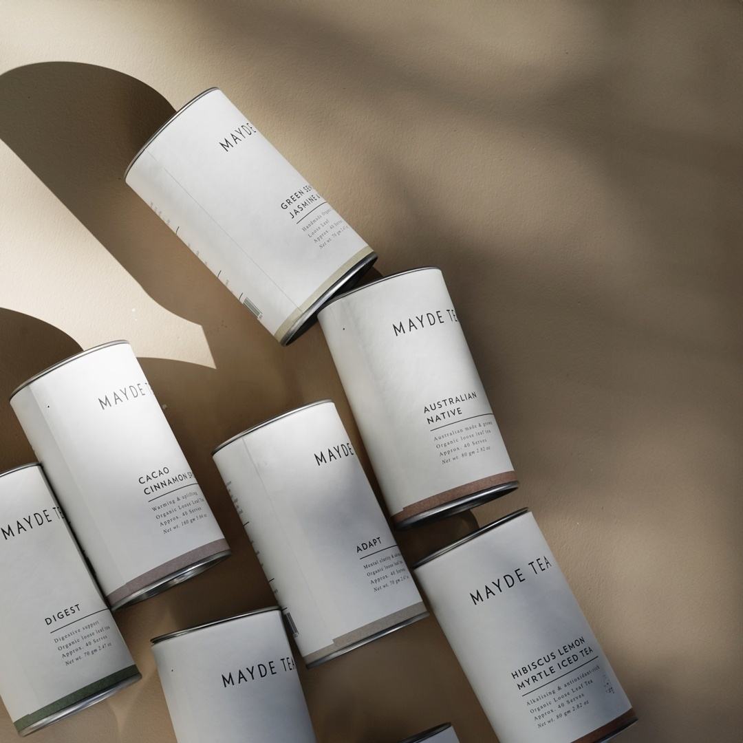 Caixa de tubo redondo com design personalizado de alta qualidade, recipiente de chá de papel