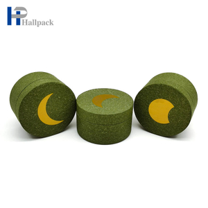 Tubo de papel verde de creme facial que empacota o tubo de envio da caixa de papel de embalagem do papel de embalagem