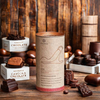 Embalagem de papelão de caixa de tubo redondo de qualidade alimentar com design personalizado de luxo para lata de papel de chocolate e cacau