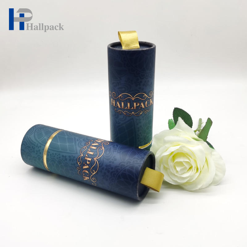 Tubo cosmético amigável do papel da garrafa de óleo essencial do tubo de papel da cópia a cores de Eco