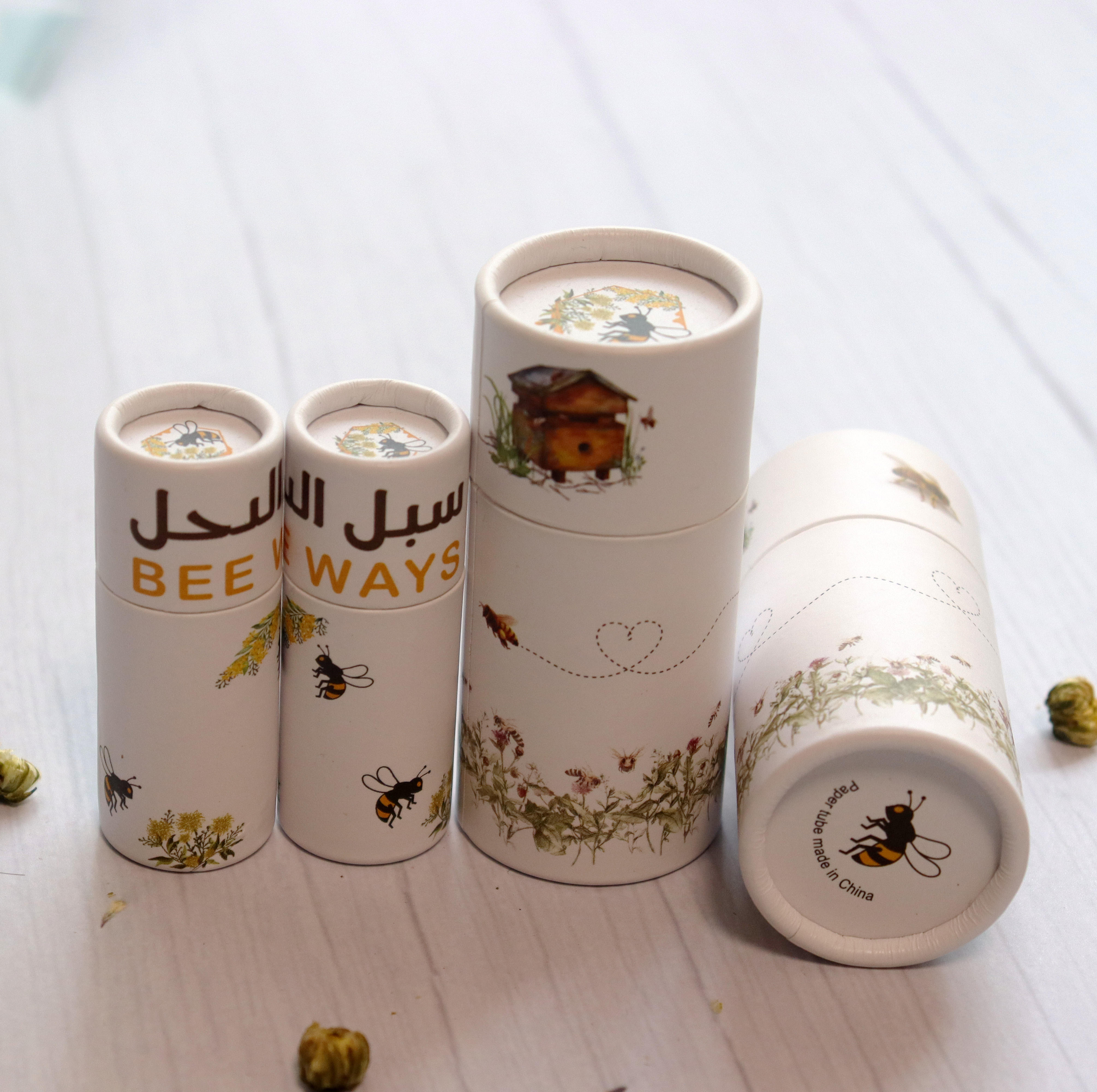 Firstsail Design Personalizado Feijão de Chá Solto Cilindro Inteligente Cartão Ecológico de Qualidade Alimentar Tubo de Papel de Embalagem de Café