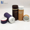 Personalize o tubo de papel do abanador do recipiente cosmético do cilindro da peneira colorida biodegradável