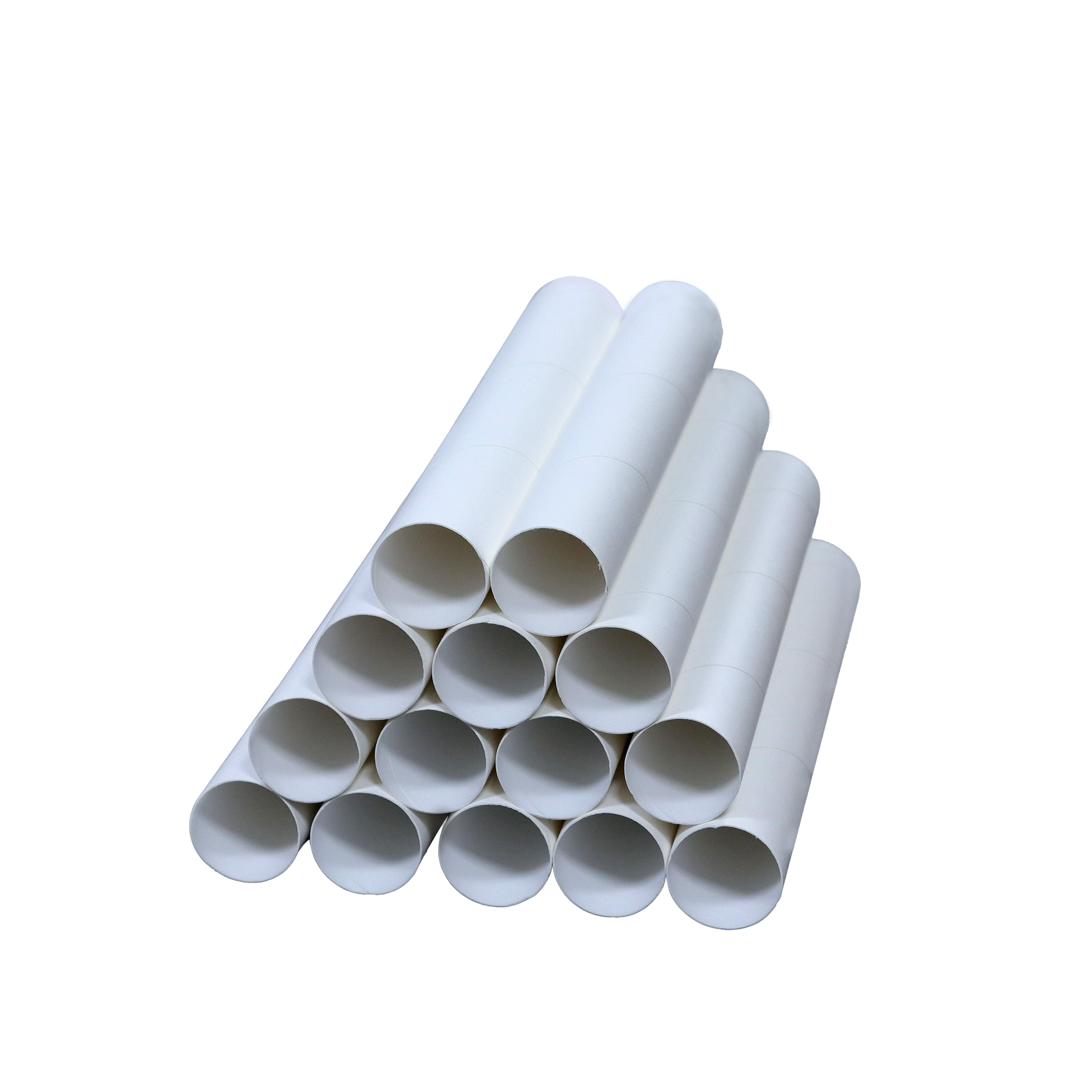 Branco Marrom Preto Embalagem Ecológica Tubos de Papel Sob Medida Soluções para Tubos de Transporte Embalagem Segura de Tubos de Papel