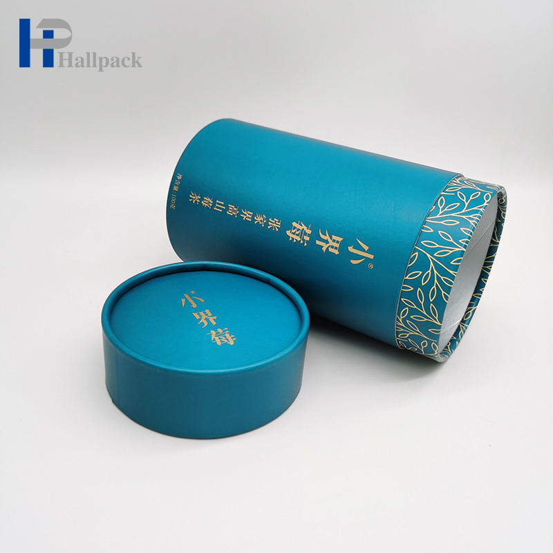 Tubos de papel de caixa de cilindro Kraft de chá e café de grau alimentício reciclado por atacado