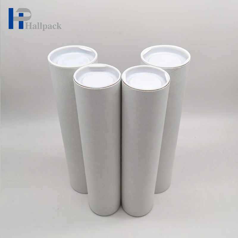 Tubo de papel redondo, caixa de presente, pôster, tubo de pintura colorida, pôster de arte, embalagem de tubo de correspondência