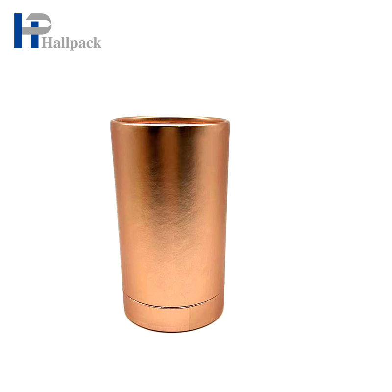 Venda quente Eco amigável tubo de papel reciclável personalizado Rose Gold Paper Tube
