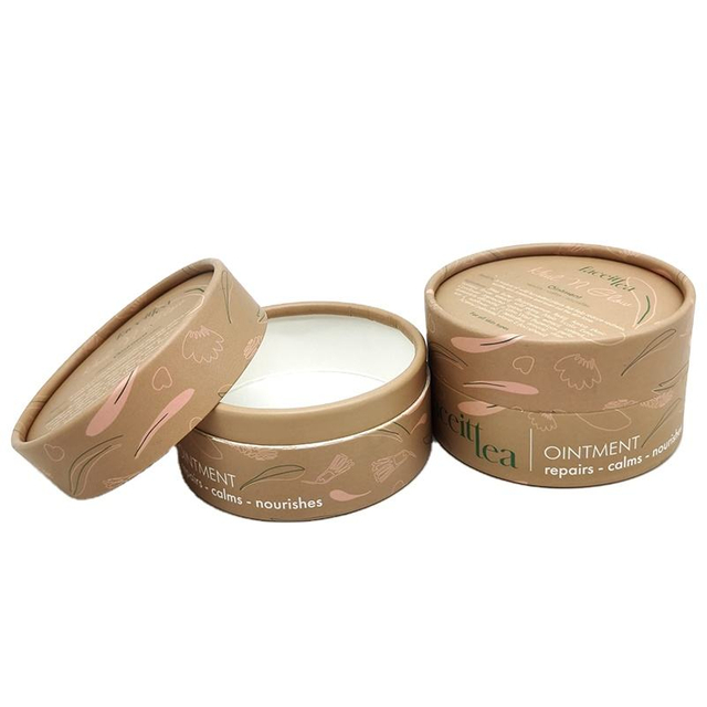 Tubos de embalagem de papel cosmético blush personalizado, recipientes de base cilíndrica, bolo de perfume, número do modelo, tubo de embalagem de papel