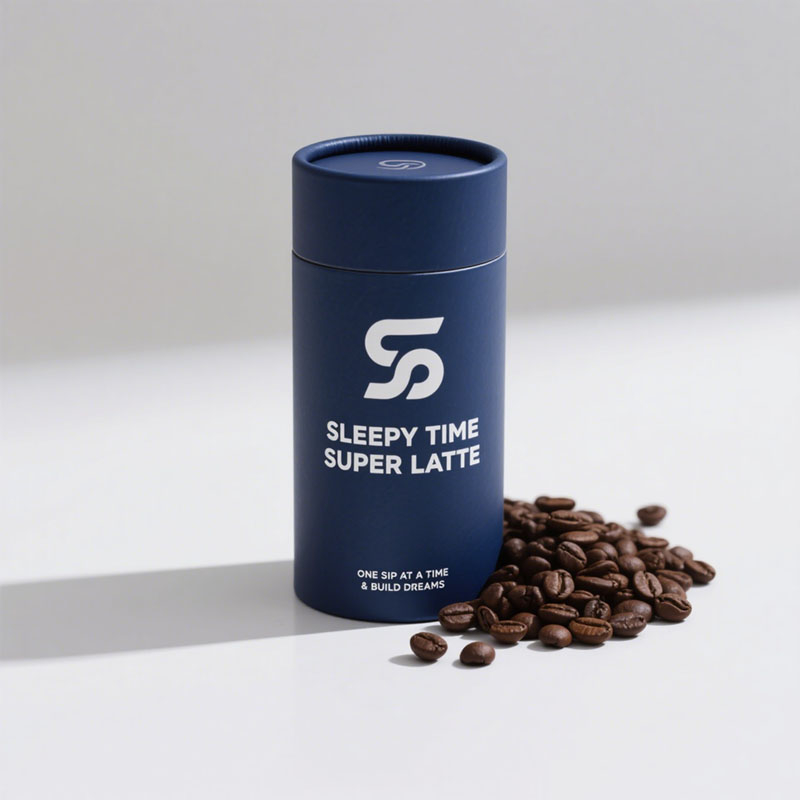 Embalagem de tubo de papel composto de papel ecológico Embalagem de tubo de café