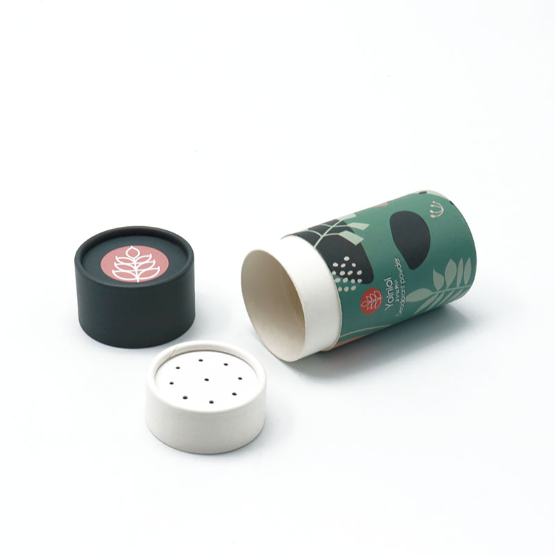 Embalagem de papel biodegradável embalagem de tubo de papel alimentar para sal com sal
