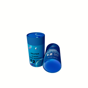 Tubo de papelão redondo com logotipo personalizado, papel biodegradável, embalagem push up para intensificador de perfume de lavagem cosmética