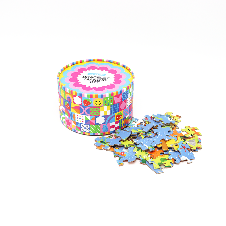 Eco amigável presente personalizado & artesanato embalagem caixa de cilindro de papelão tubo de papel embalagem para crianças brinquedo quebra-cabeça