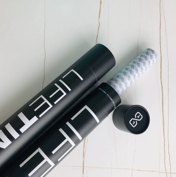 Tubos de papel de grau alimentício Kraft personalizados, embalagem de papelão, tubo de papel cilíndrico redondo