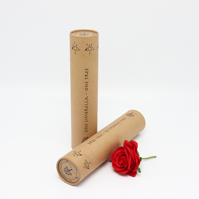 Tubo de papel amigável personalizado da caixa do cilindro do cartão de Eco que empacota para o guarda-chuva do badminton do papel de parede do vaso da garrafa
