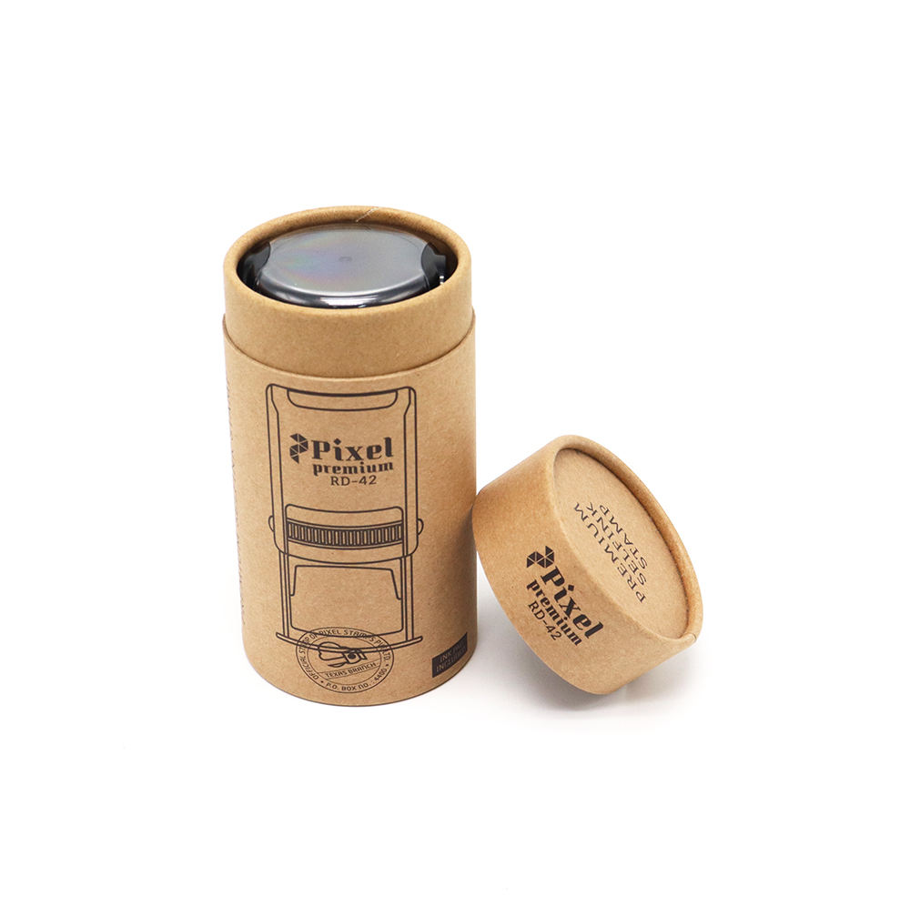 Tubo de caixa de papel kraft marrom de alta qualidade personalizável caixa redonda branca embalagem de tubo de cilindro biodegradável preto