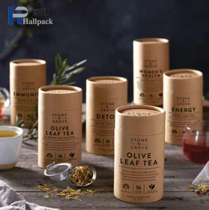 Papel de impressão personalizado pode cilindro design chá biscoito cereal presente embalagem de papelão caixa redonda chocolate em pó biscoito tubo de papel