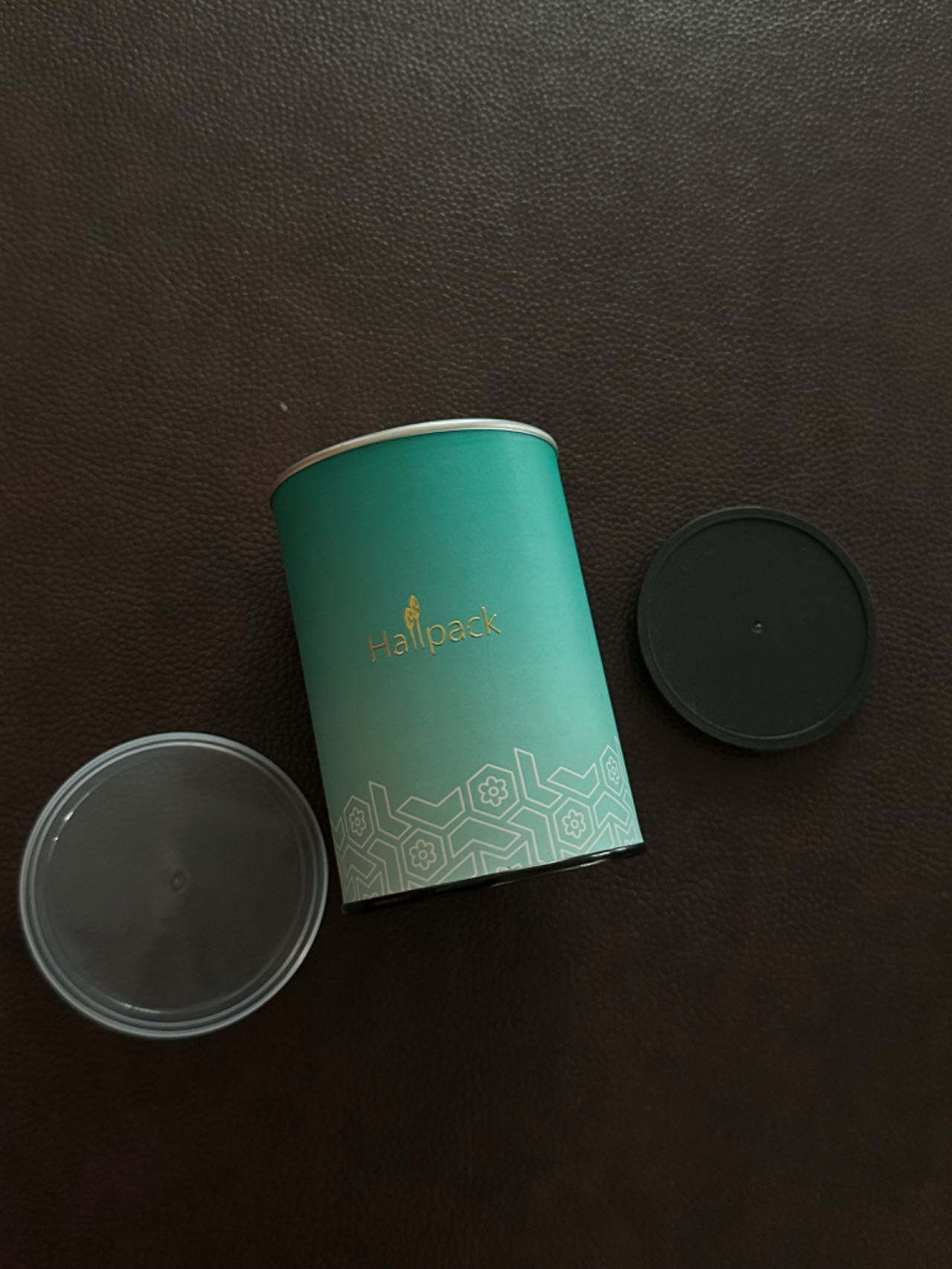 Design de marca ecológico personalizado, cilindro de rasgo fácil, embalagem de papel com tampa de plástico Kraft, tubo de papel personalizado