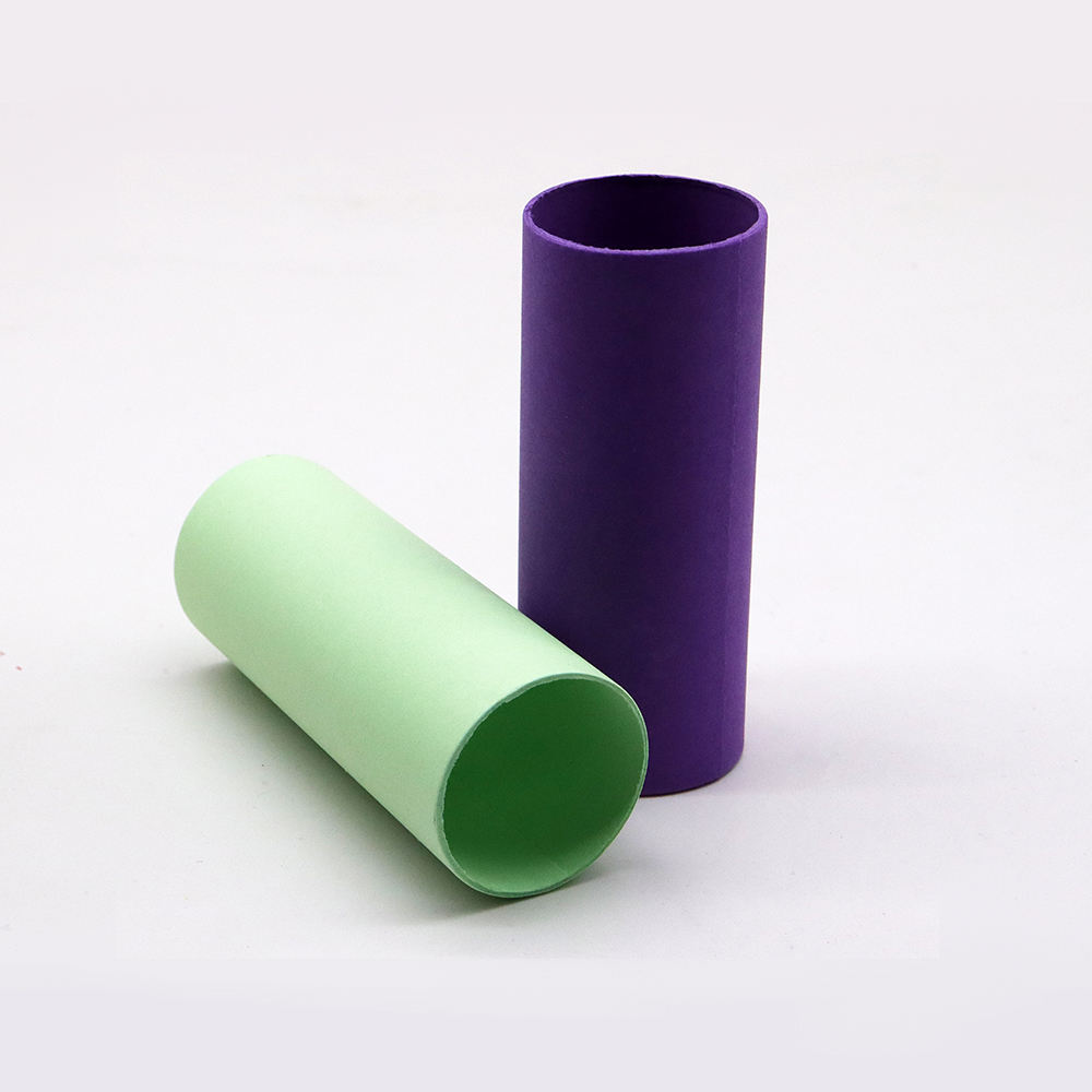 Tubos de rolo de papel artístico, ecológico, biodegradável, colorido, 2 polegadas, 54mm, artesanal, faça você mesmo, tubos de artesanato de papel colorido