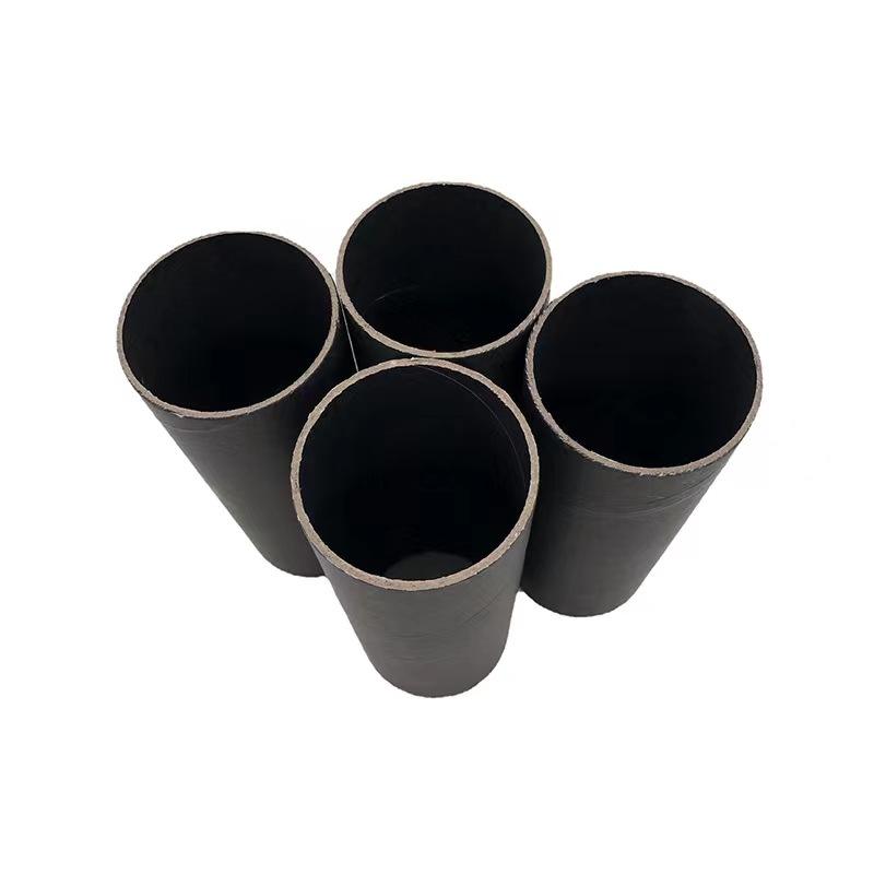 Tubos de envio personalizados com núcleo de papel preto Embalagem ecológica Tubos de papel sob medida Soluções para tubos de transporte